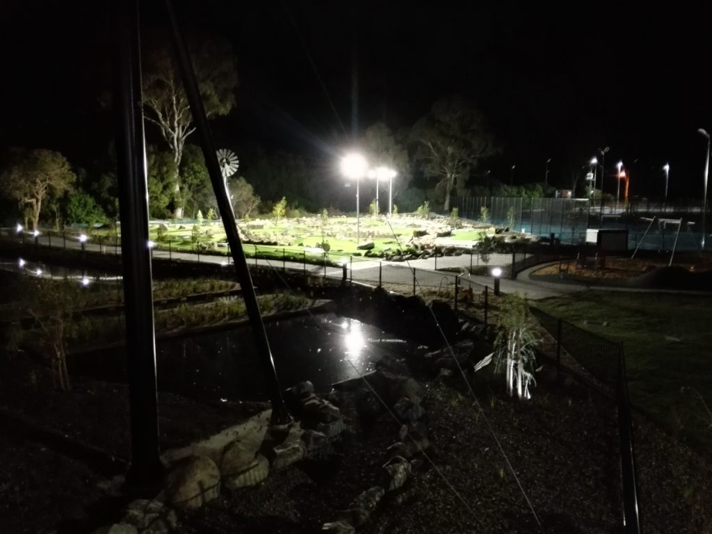 Mini Golf Course at night, Carrara QLD