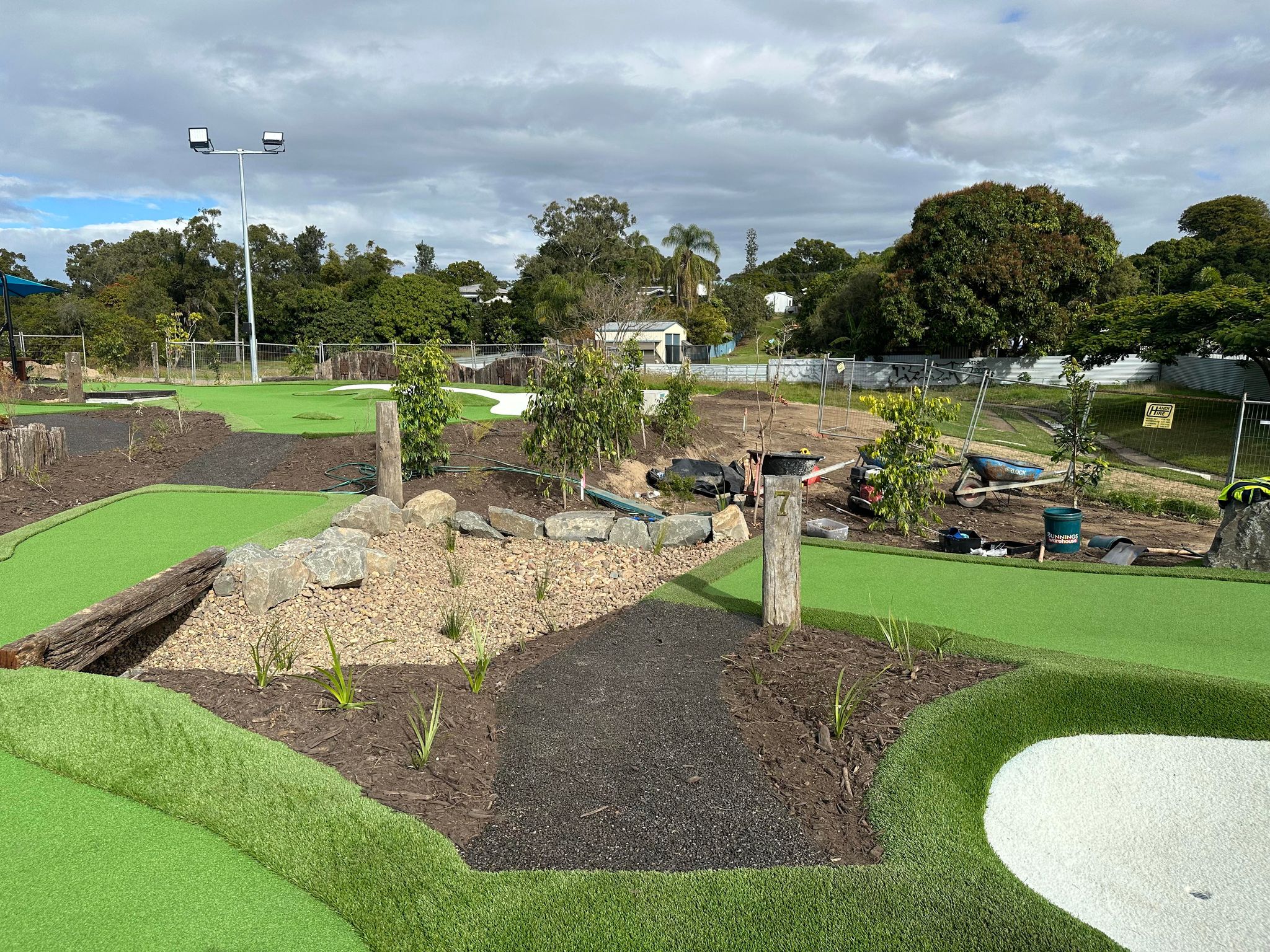 mini golf build new financial year
