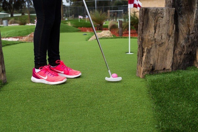 mini golf course open for summer
