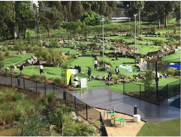 Mini Golf Course Construction after Mini Golf Course Construction afte
